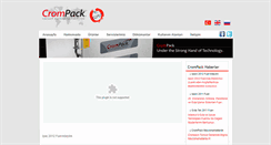 Desktop Screenshot of crompack.com
